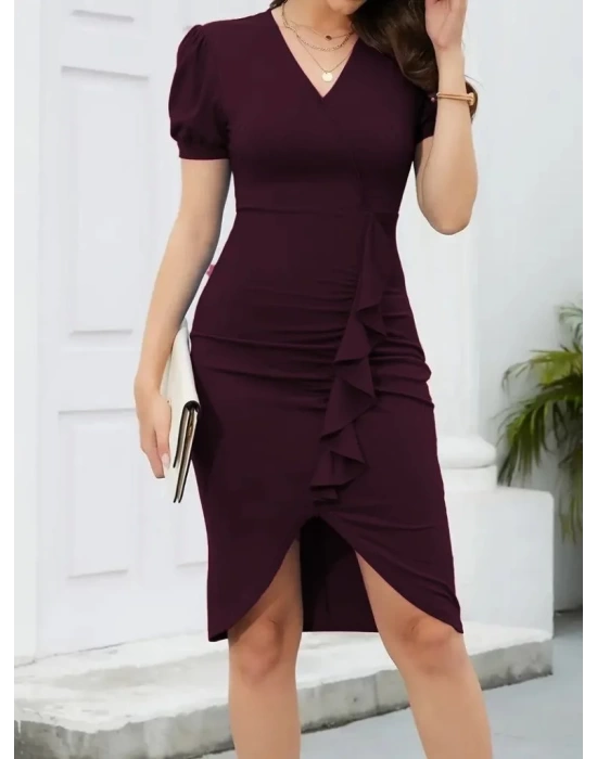 bysoca Kadın Günlük Oversize Crop T-Shirt - Beyaz