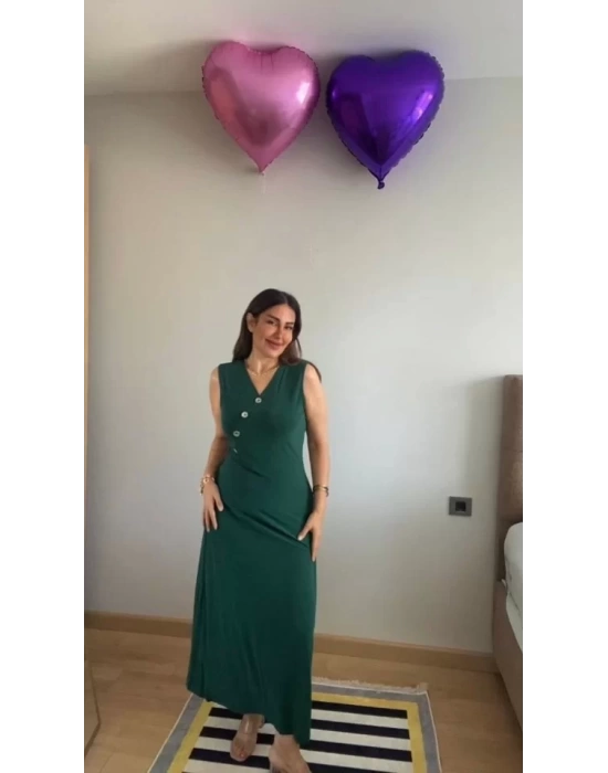 bysoca Kadın Günlük Kısa Kollu V Yakalı Viskon Bluz - Siyah