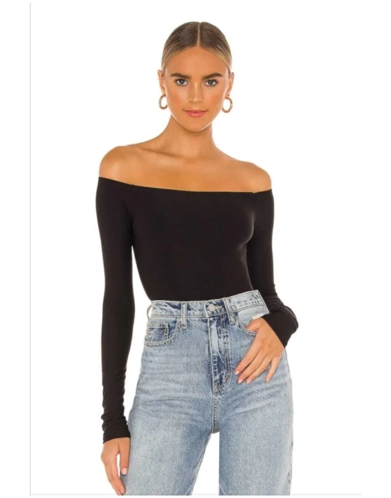 Kadın Straplez Madonna Kesim Bodysuit