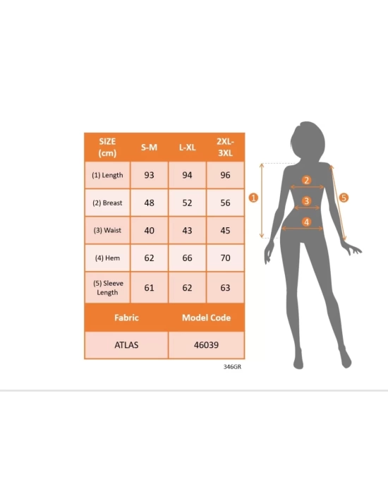 Kadın Uzun Kollu Yakalı önden Düğmeli Uzun Atlas Blazer Ceket