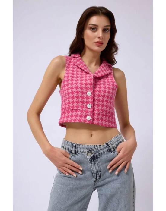 Kazayağı Crop Yelek