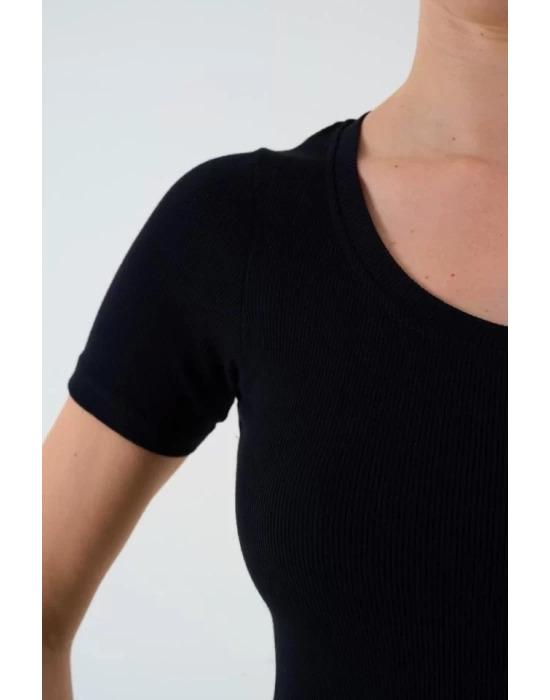 Kısa Kollu T-shirt - Siyah