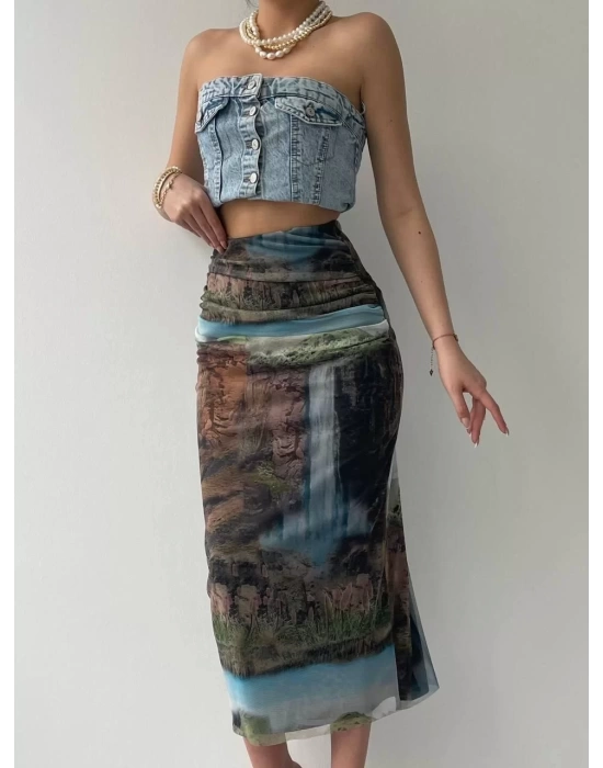 Lara Transparan Midi Etek