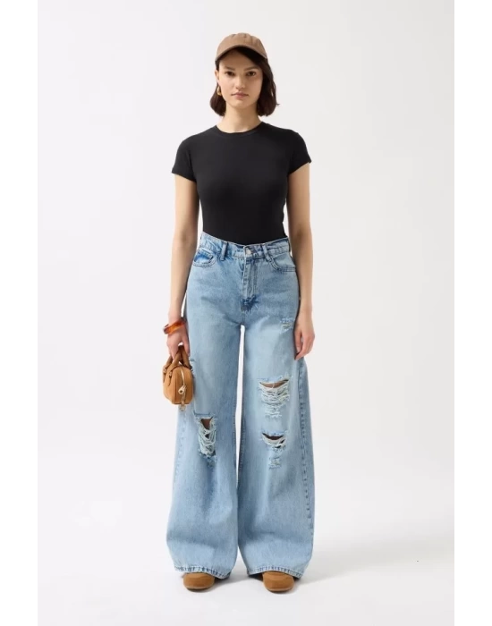 Likralı Basic T-Shirt