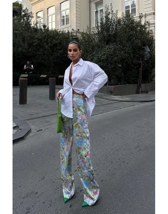 Mirian Sırt Dekolteli Gömlek 3228-08