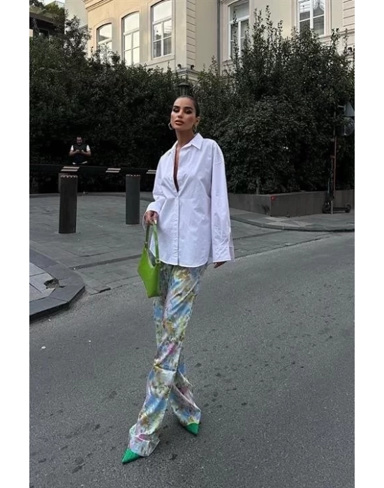 Mirian Sırt Dekolteli Gömlek 3228-08