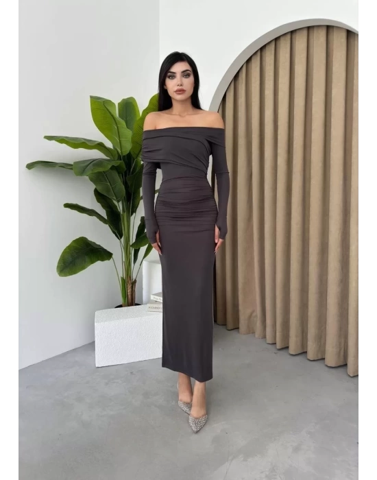 bysoca Kadın Günlük Tuna Denim Elbise - Koyu Mavi̇