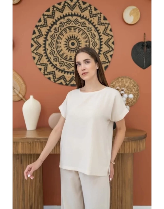 Oranj T-Shirt Ve Pantolon Takım