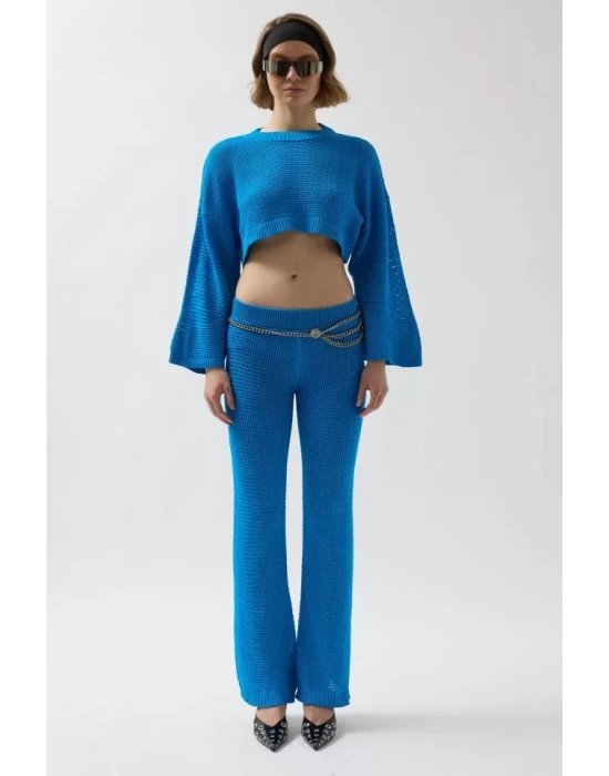 Oversize Triko Bluz Pantolon Takım