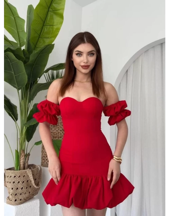 Peyda Straplez Elbise