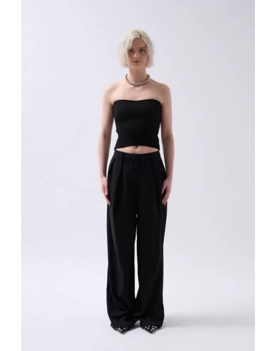 Straplez Dokulu Crop
