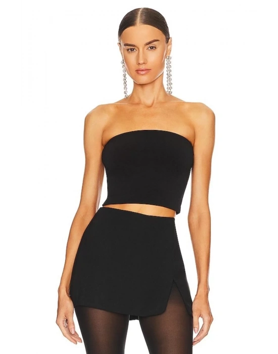 Straplez Kesim Crop Top