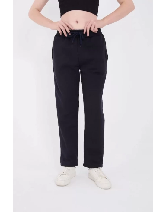 Unisex Üç İplik Basic Eşofman Pantolon - Lacivert