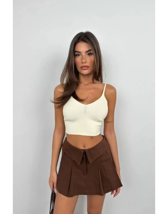 V Yaka Crop Bluz