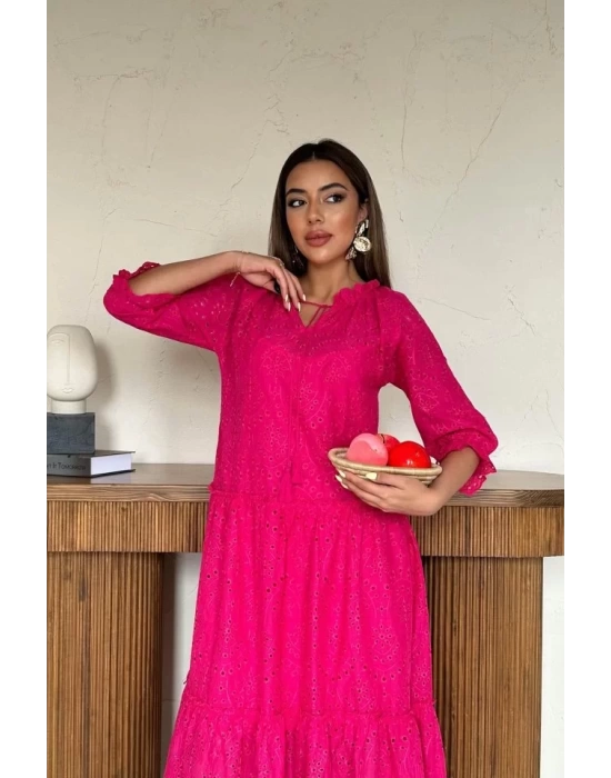Yeşil Dantelli New Elbise