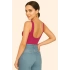 bysoca Kadın Pembe Sırt Dekolteli Kayık Yaka Sıfır Kol Vücudu Saran Basic Bodysuit