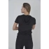 bysoca Kadın Kapüşonlu Vücudu Saran Slim Fit Tişört - Siyah