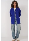 0674 Cepli Oversize Gömlek - Saks