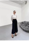 230 Gr Poly Viscose Full Lycra Metal Toka Aksesuarli Pantolon