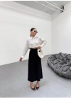 230 Gr Poly Viscose Full Lycra Metal Toka Aksesuarli Pantolon