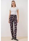 4323 Desenli Pijama Altı - Lacivert