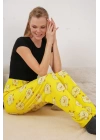 4323 Desenli Pijama Altı - Sarı
