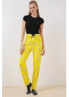 4323 Desenli Pijama Altı - Sarı