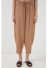 6591 Dokuma Şalvar Pantolon - Camel