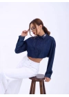 6603 KOT BLUZ-MAVİ