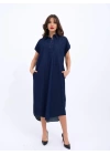 7348 KOT ELBİSE-MAVİ