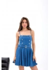 7363 KOT ELBİSE-MAVİ