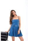 7363 KOT ELBİSE-MAVİ