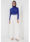 925 Büzgü Detaylı Sandy Bluz - Saks