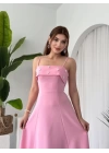 bysoca Kadın Günlük SİMLİ KUMAŞ SALAŞ PANTOLON - GÖMLEK TAKIM - Lacivert