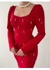 bysoca Kadın Günlük Reglan Kol Daire Yaka Desenli Asimetrik Süprem Bluz - Desenli