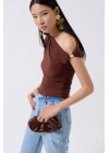 Aksesuar Detay Cutout Bluz