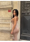 bysoca Kadın Günlük Önü Açık Şal Yaka Hırka - Siyah
