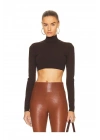 Balıkçı Yaka Uzun Kollu Crop Top
