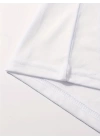 Baskılı Oversize Bisiklet Yaka T-shirt - Beyaz