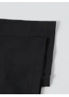 Baskılı Oversize Bisiklet Yaka T-shirt - Siyah