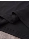 Baskılı Oversize Bisiklet Yaka T-shirt - Siyah