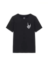 Baskılı T-shirt - Siyah