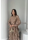 Bebe Mavi Uzun Volanlı Elbise