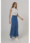 Bel Lastikli Dantel Etek - Krem