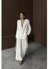 Beyaz Oversize Müslin Takım