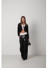 Biyeli Crop Triko Hırka