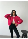 BOMBER MONT CYRUS KUMAŞ - Fuşya