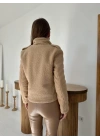 Camel Cepli Yumoş Ceket