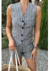 Carla Işıltılı Yelek Şort Takım 9821