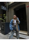 CHANEL GARNİLİ KOT MONT - Bej
